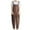 Brown, variant on VerPetridure Women's Adjustable Strap Baggy Jumpsuits Bib Overalls for Women Summer Casual Loose Sleeveless Rompers Solid Wide Leg Long Pants with Pockets