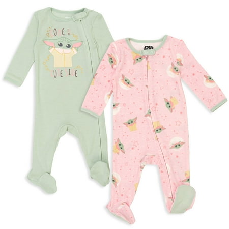 

Star Wars Yoda Darth Vader Stormtrooper Baby 2 Pack Zip Up Sleep N Plays Newborn to Infant