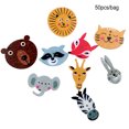thumbnail image 4 of Maoww 50 Pieces Wooden Buttons Animals Printing Cartoons Wood Fasteners Embellishments Sewing Accessories Animal Button for Crafting, 4 of 7