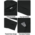 thumbnail image 4 of COOFANDY Men Full Zip UPF 50 Sun Protection Hoodie Jacket Long Sleeve Lightweight Breathable UV Shirts with Pockets, 4 of 5