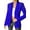 Blue, variant on Women'S Business Blazer, Long Sleeve Open Front Suit Jacket, Rhinestone Button Down Coat, Office Work Wear Black S