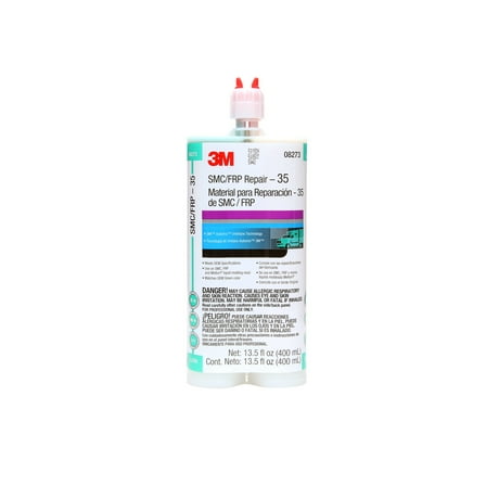 3M SMC/Fiberglass Repair Adhesive-35, 08273, Green, 400 mL Cartridge, 6 per case