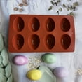 thumbnail image 4 of 8 Cavity Easter Egg Shape Silicone Baking Moulds Food Grade Supplies for Cake Decoration Chocolate Candy and Bread Making, 4 of 9