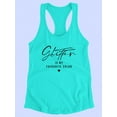 thumbnail image 3 of Glitter My Favourite Color Racerback Tank Women -Image by Shutterstock, Female Large, 3 of 4