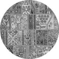 thumbnail image 1 of Ahgly Company Indoor Round Patchwork Gray Transitional Area Rugs, 8' Round, 1 of 1