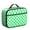 Green and White, variant on Orange and White Checkered Pattern Insulated Lunch Bag Teens,Bento School Lunch Bag for Teens for Work,Picnic or Travel 10.6x7.7x4.3 Inches,12 Can Capacity