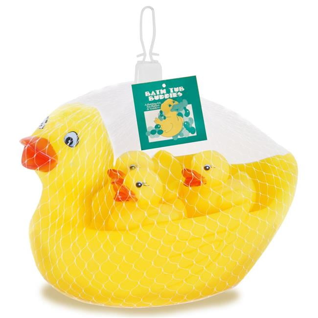 Eros CKT76 Rubber Duck Pack Mother Duck with 2 Baby Ducks Pack of 24