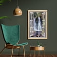 thumbnail image 2 of Waterfall Wall Art with Frame, Little Waterfall Nestled in the National Park Panoramic Fresh Environment River, Printed Fabric Poster for Bathroom Living Room, 23" x 35", Brown Green, by Ambesonne, 2 of 2
