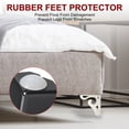 thumbnail image 3 of Uxcell Hollow Out Furniture Legs, Modern Metal Triangle Couch Feet Replacement Black 3.7 Inch, 3 of 5