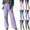 Purple #19, variant on KDDYLITQ Teacher Pants Elastic Waisted Drawstring Wide Leg Gingham Lounge Pants Plaid Fall Trendy Palazzo Y2k Fashion Bottoms with Pockets Green XL