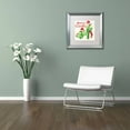 thumbnail image 3 of Trademark Fine Art "Xmas Cactus" Canvas Art by Lisa Powell Braun, White Matte, Silver Frame, 3 of 4