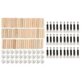 thumbnail image 2 of Ensemble de Raccords de Came, Raccords de Meubles 3 en 1 Économisant l'Effort Filetage Précis Galvanisé Net avec Tige pour Armoire, 2 of 7