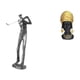 thumbnail image 1 of Figura Decorativa De Resina De Mujer Golfista Moderna, Escultura Creativa De Golfista, Adorno De Mesa Para Decoración Del Hogar, Estante, Centro De Mesa, Entrada De Casa De Campo., 1 of 8