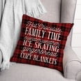 thumbnail image 3 of Creative Products Winter Things on Red Black Buffalo Plaid 18 x 18 Spun Poly Pillow, 3 of 3