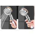 thumbnail image 3 of Supercharged Shower Head Shower Head High Pressure Shower Set Blue, 3 of 5