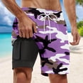 thumbnail image 1 of Men's Board Short for Everyday Leisure with Comfortable Mesh Liner Ideal for Summer Swim and Surf Activities, 1 of 3