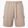 thumbnail image 5 of Caqnni Men's Casual Shorts Relaxed Fit Sport Casual Shorts Jogger Shorts Outdoor Trousers with Pockets Summer Beach Jogging Leisure M-2XL (Khaki,XXL), 5 of 6