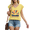 Yellow, variant on UNISHE Women's V-Neck Sleeveless Tank Top Sunshine Retro Rainbow Graphic Summer Casual Beach Vacation Tops Tees