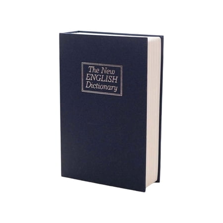 Diversion Book Safe with Lock Money Hiding Collection Box Secret Hidden Metal Lock Box