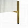 thumbnail image 2 of Table Basse en MDF avec Pieds Dorés et Beaucoup de Rangement, 2 of 17