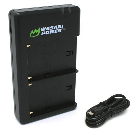 Wasabi Power Dual USB Battery Charger for Sony NP-F550, NP-F750 (L-Series)