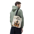 thumbnail image 3 of Happy Halloween Pitbull Witches Hat Pumpkin Carving All Over Print 3D Canvas Tote Bag Terrier Dog Lover Reusable Handbag - 02019, 3 of 5