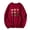 Red, variant on WREESH Women's Casual Long Sleeve Crewneck Sweatshirt Fall Hoodless Heart Graphic Pullover Top Black