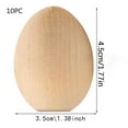 thumbnail image 2 of Darzheoy 10 Pcs Wooden Fake Eggs, 1.77 Inch Unpainted Wooden Eggs DIY Doodle Easter Eggs Children Hand Painted Eggs Painting Toy, Easter Eggs for Children DIY Game, 2 of 5