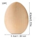 thumbnail image 1 of Xihbxyly Huevos de Pascua de Madera, Juego de 10 Huevos Sin Terminar, Kit de Pintura Diy, Base Plana para Colocarlos de Pie, Perfectos para Decoración Navideña, Manualidades, Tamaño 3,5 X 5 Cm, 1 of 3