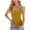 Yellow, variant on Virmaxy Womens Trendy Leisure New Solid Color V-Neck Hollow Out Knit Vest Top Workout Tank Tops Slim Fitted Basic Cami Tee Shirts Beige L
