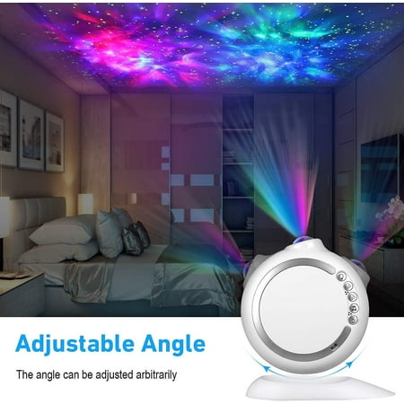 

Rebajas Altavoz Bluetooth inteligente lámpara de proyección proyector de música estrella LED Control remoto Akmoler