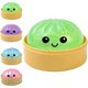 thumbnail image 1 of Pelota antiestrés Squishy de Dumpling con Brillos ltrueona Verde, 1 of 1