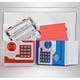 thumbnail image 4 of Children's piggy bank, blue mini ATM money safe piggy bank for kids, electronic piggy bank cash coin piggy bank for children cartoon safe, 4 of 5