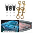 thumbnail image 3 of Gancho de seguridad con perno giratorio resistente, extremo único, herramienta de equipo de buceo, clip de correa de perro portátil multiusos para Cuadrado Macarena Gancho de seguridad con cáncamo giratorio, 3 of 8