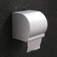 thumbnail image 1 of Toilet Paper Roll Holder, ALUMINUM Toilet Paper Tissue Rack Wall Mount Dustproof Dustproof for Home Hotel, 1 of 5