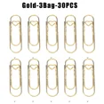 thumbnail image 1 of Large Metal Paper Clips Silver Gold Rose Gold Electroplated Bookmark Pen Clip for Home Office School, 1 of 7