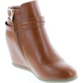 thumbnail image 7 of Static Footwear Cici-9 Womens Comfy Almond Toe Platform Hidden Wedge Ankle Bootie, 7 of 7
