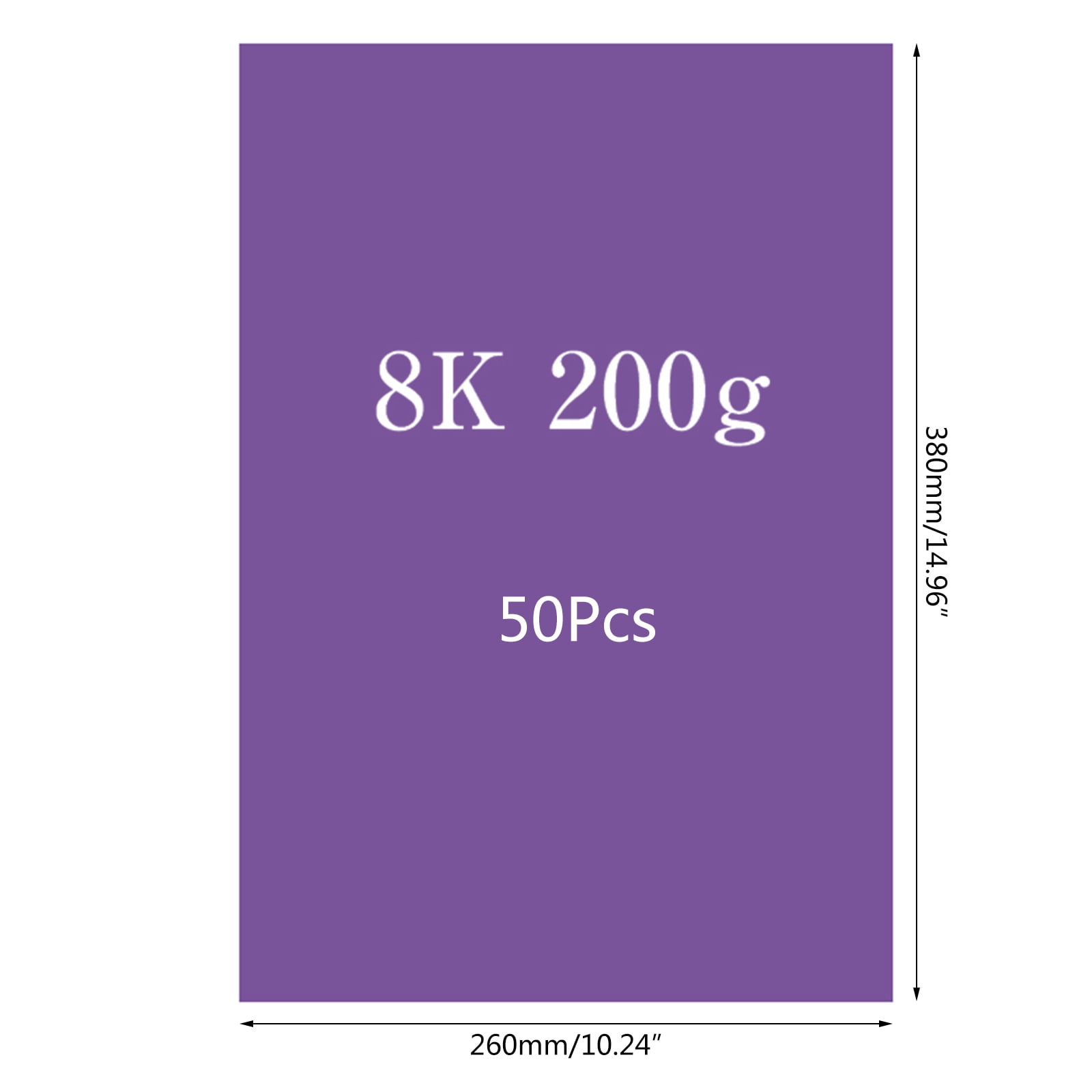 50 Sheets Colorful 8K Folding Paper Double Sided for Art Craft, DIY Arts, School, Coloured Paper, Handmade Folding Paper