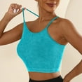 thumbnail image 4 of Brasier Mujer Sujetadores Deportivos de Tela de Mantequilla para Mujer, de Punto, Acolchados, Push up, Cómodos, Espalda Cruzada, Tirantes Finos, para Entrenamiento, Yoga, Gimnasio, Fitness Grande, 4 of 6