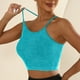 thumbnail image 4 of Brasier Mujer Sujetadores Deportivos de Tela de Mantequilla para Mujer, de Punto, Acolchados, Push up, Cómodos, Espalda Cruzada, Tirantes Finos, para Entrenamiento, Yoga, Gimnasio, Fitness Grande, 4 of 6