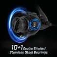 thumbnail image 4 of Carbon X II Spinning Reels, Light to 5.5oz, Upgrade Carbon Frame Rotor, 22LBs Max Drag, 10+1 Shielded BB, 6.2:1/5.2:1, Smooth Powerful Freshwater Saltwater Spinning Fishing Reel, 4 of 11