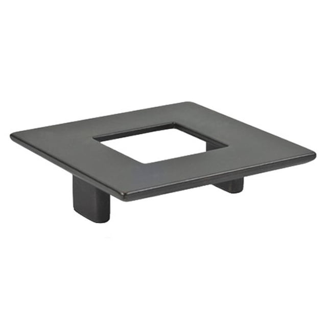 Square Bronze Pull With Hole - 64mm Center To Center