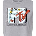 thumbnail image 3 of Mtv - Notebook Paper - Juniors Cropped Graphic T-Shirt, 3 of 5