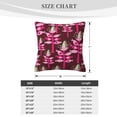 thumbnail image 4 of ZICANCN Floral Illustration Seamless Flower Throw Pillow Covers, Bed Couch Sofa Knit Decorative Pillow Covers for Living Room Farmhouse, 24"x24", 4 of 8