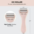 thumbnail image 3 of Kitsch Stainless Steel Facial Ice Roller, Self Care Essentials, Face Roller for Home Use (Pink), 3 of 13