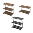 thumbnail image 4 of Youkk Sturdy And Durable Camping Rack - For Picnics Camping And Barbecues And X-shaped Connector Is Made Wood surface two floor, 4 of 6