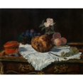 thumbnail image 2 of Édouard Manet 24x20 Black Ornate Framed Double Matted Museum Art Print Titled: The Brioche (1870), 2 of 5