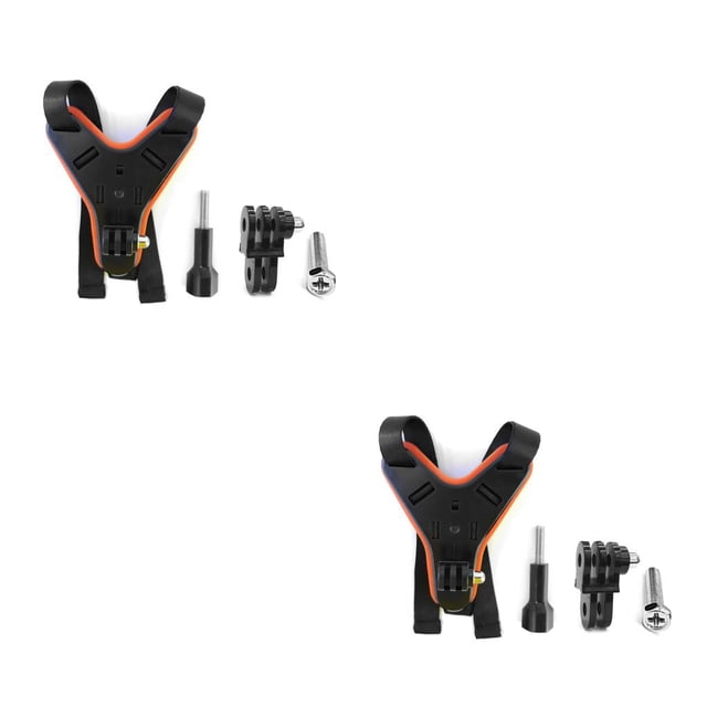 Kenally Kit de montaje de mentón para casco, soporte estabilizador Universal, componente fijo, soporte de cámara, reemplazo de modificación para Naranja 2piezas Kenally CBP493214