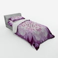 thumbnail image 2 of Ambesonne Flower Bedding Set 3 Pcs, Fresh Spring Gardening, Twin XL, Violet and Pale Lilac, 2 of 2