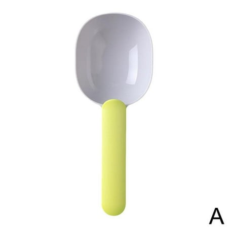 

Jenny Watson Cat Dog Food Scoop Plastic Measuring Scoop Non-Stick Multi-Function Long Handle Pet Feeding Scoop With Sealed Bag Clip Curved Design Easy To Clean K0V2